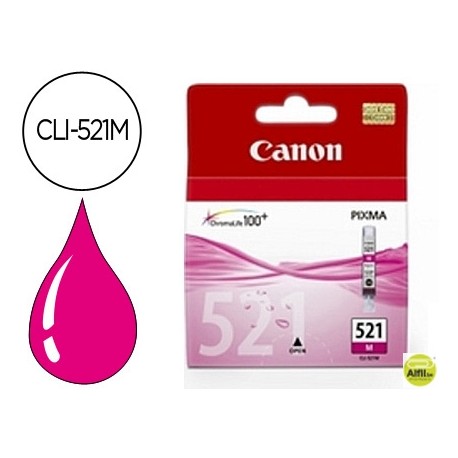 INK-JET CANON CLI-521M MAGENTAPIXMA MP620/630/980 IP3600/4600