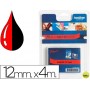 CINTA BROTHER TZE-431S ROJO-NEGRO 12MM LONGITUD 4 MTS