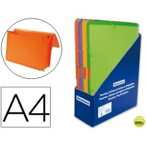 CARPETA BEAUTONE PORTADOCUMENTOS 42818 POLIPROPILENO DIN-A4 EXPOSITOR16 UNIDADES SURTIDAS