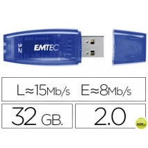 MEMORIA USB EMTEC FLASH C410 32 GB 2.0 AZUL