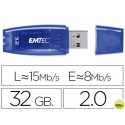MEMORIA USB EMTEC FLASH C410 32 GB 2.0 AZUL