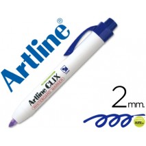 ROTULADOR ARTLINE CLIX PIZARRAEK-573A AZUL PUNTA RETACTIL REDONDA 2,00 MM