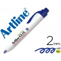 ROTULADOR ARTLINE CLIX PIZARRAEK-573A AZUL PUNTA RETACTIL REDONDA 2,00 MM