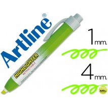 ROTULADOR ARTLINE CLIX FLUORESCENTE EK-63 VERDE PUNTA BISELADA 4.00 MM