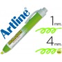 ROTULADOR ARTLINE CLIX FLUORESCENTE EK-63 VERDE PUNTA BISELADA 4.00 MM
