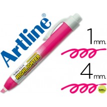 ROTULADOR ARTLINE CLIX FLUORESCENTE EK-63 ROSA PUNTA BISELADA 4.00 MM