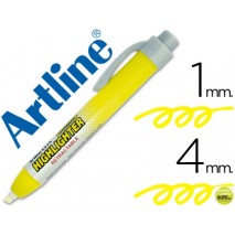 ROTULADOR ARTLINE CLIX FLUORESCENTE EK-63 AMARILLO PUNTA BISELADA 4.00 MM
