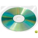 FUNDA AUTOADHESIVA PARA CD Q-CONNECT SIN SOLAPA PACK DE 10 UNIDADES
