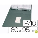FUNDA AUTOADHESIVA Q-CONNECT PARA TARJETAS DE VISITA 60X95MM PACK DE 10 UNIDADES