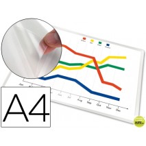 FUNDA AUTOADHESIVA Q-CONNECT TAMAÑO A-4 210X297MM PACK DE 5 UNIDADES