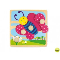 PUZZLE DISET DE MADERA MARIPOSA
