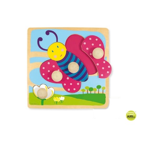 PUZZLE DISET DE MADERA MARIPOSA