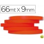 CINTA ADHESIVA Q-CONNECT 66M X 9MM ROJA PARA CERRAR BOLSAS