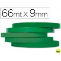 CINTA ADHESIVA Q-CONNECT 66M X9MM VERDE PARA CERRAR BOLSAS