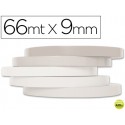 CINTA ADHESIVA Q-CONNECT 66M X9MM BLANCA PARA CERRAR BOLSAS