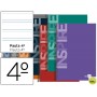 BLOC ESPIRAL LIDERPAPEL CUARTO INSPIRE TAPA EXTRADURA 80H 60G PAUTA 3.5MM CON MARGEN. COLORES SURTID