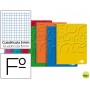 BLOC ESPIRAL LIDERPAPEL FOLIO WRITE TAPA CARTONCILLO 80H 60G CUADRO 5MM CON MARGEN. COLORES SURTIDOS