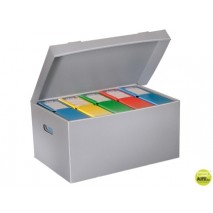 CAJON FAST-PAPERFLOW POLIPROPILENO PARA 6 CAJAS ARCHIVO DEFINITIVO LOMO 8 CM DIN A4 PACK DE 10 UNIDA