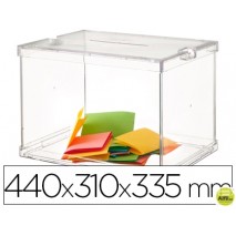 URNA ELECTORAL PLEGABLE CON PRECINTOS DE SEGURIDAD 440X310X335MM