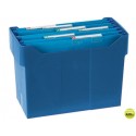 SOPORTE SOBREMESACARPETAS COLGANTES AZUL DE POLIESTIRENO PARA FORMATO DIN A4 CAPACIDAD 20 CARPETAS