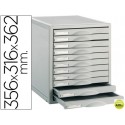 FICHERO CAJONES DE SOBREMESA 8211C 356X316X362 MM 11 CAJONES COLOR GRIS