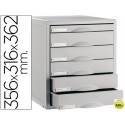 FICHERO CAJONES DE SOBREMESA 8206C 356X316X362 MM 6CAJONES COLOR GRIS
