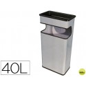 CENICERO PAPELERA METALICO 406 PLATA -MEDIDA 67X31X19 CM