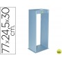 CENICERO METALICO CON REJILLA PARA ARENA PLATA 770X245X300 MM