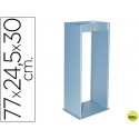 CENICERO METALICO CON REJILLA PARA ARENA PLATA 770X245X300 MM