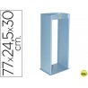 CENICERO METALICO CON REJILLA PARA ARENA PLATA 770X245X300 MM