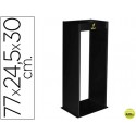 CENICERO METALICO CON REJILLA PARA ARENA NEGRO 770X245X300 MM