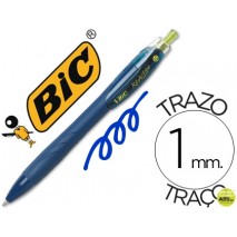 BOLIGRAFO BIC REACTION ECOLOGICO AZUL -RETRATIL TINTA DE ACEITE