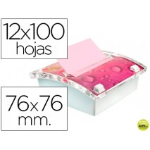 SOPORTE BLOC NOTA ADHESIVAS POST-IT MILLENIUM CON 12 BLOC R 330 NAP COLORES NEON Y ROSA PASTEL