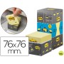 BLOC DE NOTAS ADHESIVAS QUITA Y PON FACIL DE ALMACENAR 76X76 MM -PACK DE 16 BLOCS