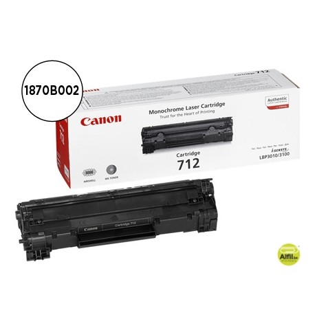 TONER CANON CRG712 NEGRO LASER LBP3010/3100