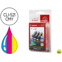 INK-JET CANON CLI-521C/M/Y MULTIPACK PIXMA MP620/630/980 IP3600/4600