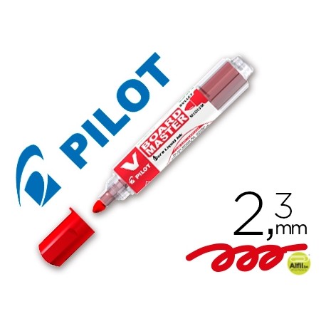 ROTULADOR BOARD MASTER PARA PIZARRA BLANCA ROJO TINTA LIQUIDA TRAZO 2,3MM
