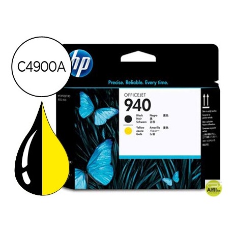 INK-JET HP 940 CABEZAL NEGRO/AMARILLO OFFICEJET PRO 8000 / PRO 8500