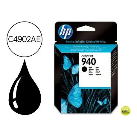 INK-JET HP 940 NEGRO 22ML 1.000PAG OFFICEJET PRO 8000 / PRO 8500