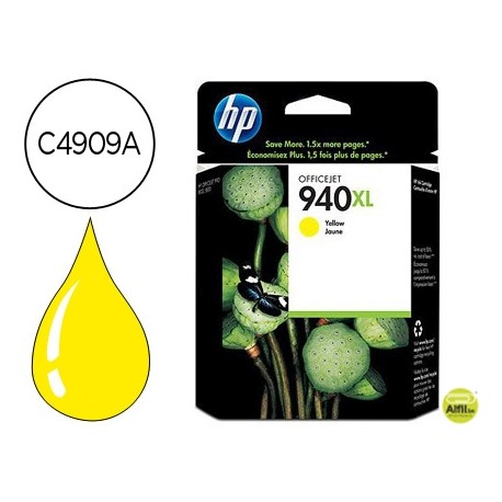 INK-JET HP 940XL AMARILLO 16ML 1.400PAG OFFICEJET PRO 8000 / PRO 8500