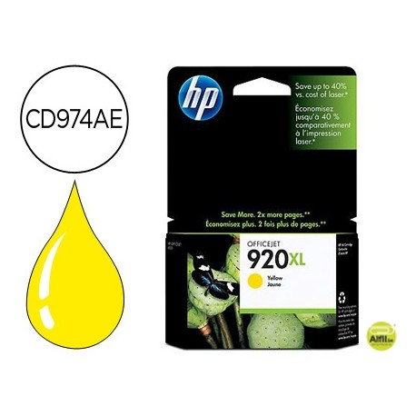 INK-JET HP 920XL AMARILLO 700PAG OFFICEJET/920/6500
