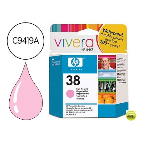 INK-JET HP 38 MAGENTA CLARO PIGMENTADO PHOTOSMART PRO SERIE B8800/B9180
