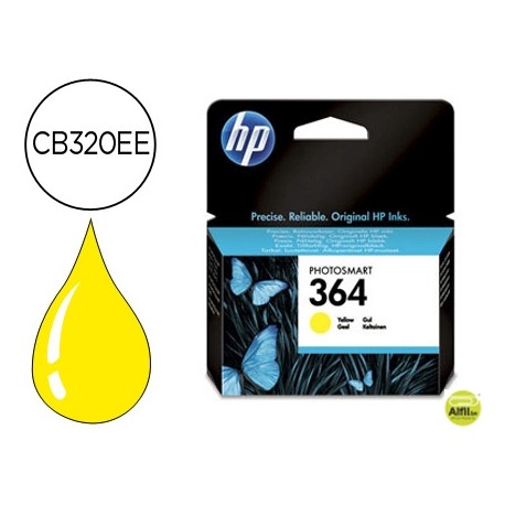 INK-JET HP 364 AMARILLO PHOTOSMART PREMIUM - C309A / SERIES C5300 / C6300 / B8500 / D5400 -300PAG