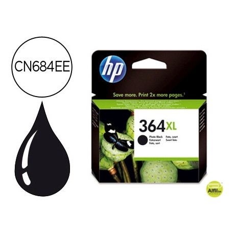 INK-JET HP 364XL NEGRO PHOTOSMART PREMIUM - C309A / SERIES C5300 / C6300 / B8500 / D5400 550 PAG