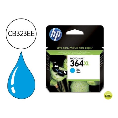 INK-JET HP 364XL CIAN PHOTOSMART PREMIUM - C309A / SERIES C5300 / C6300 / B8500 / D5400 -750PAG