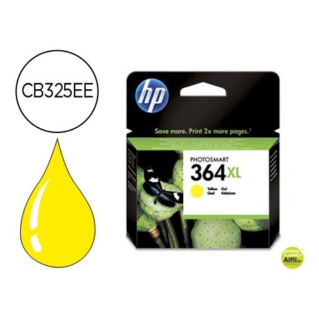 INK-JET HP 364XL AMARILLO PHOTOSMART PREMIUM - C309A / SERIES C5300 / C6300 / B8500 / D5400 -750PAG