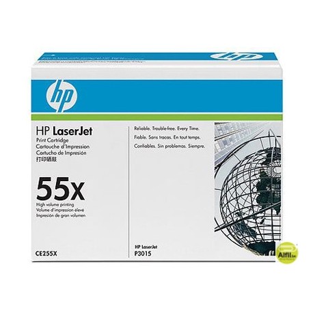 TONER HP 55X NEGRO -12500PAG- P3015X