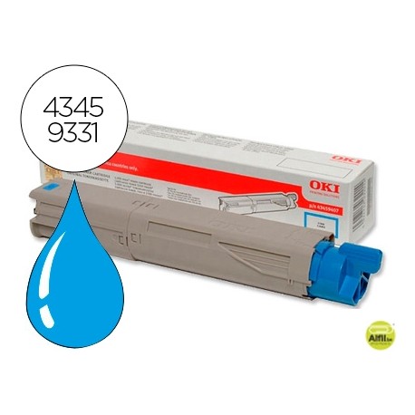 TONER OKI C3300/3400/3450 CIAN -2500 PAG- TYPE C9