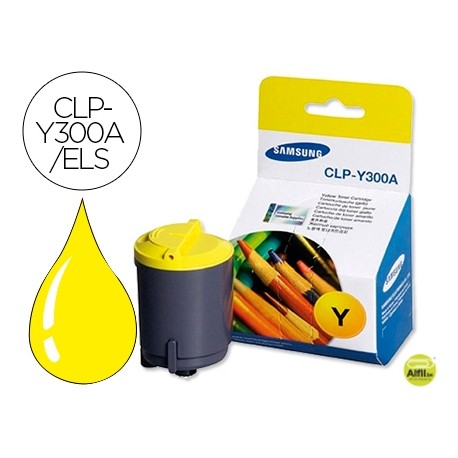 TONER SAMSUNG LASER CLP-300 AMARILLO -1000 PAG