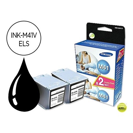 INK-JET SAMSUNG INK-M41 FAX NEGRO SF-370 TWINPACK -2 UNIDADES